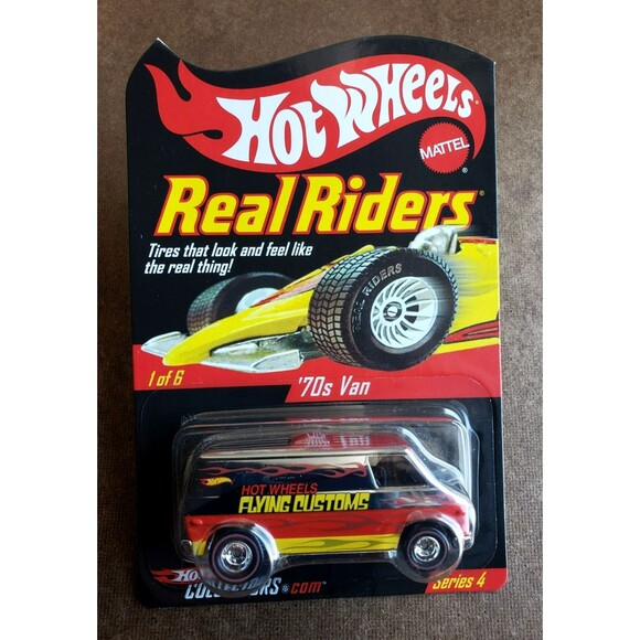 2005 Hot Wheels '70S VAN Chrome HWC.COM SERIES 4 REAL RIDERS Limited Edt  /11000 - Picture 3 of 16